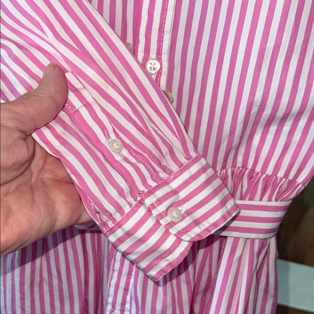 Polo Ralph Lauren Pink and White Striped Dress